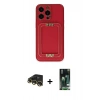 MARSİLYAN™- iPhone 13 Pro Max Kılıf Kozmos Minimal Prime - Şeffaf 360 Full Body Arka Koruyucu + Raze Metal Kamera Lens - GD