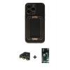 MARSİLYAN™- iPhone 13 Pro Max Kılıf Kozmos Minimal Prime - Şeffaf 360 Full Body Arka Koruyucu + Raze Metal Kamera Lens - GD