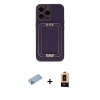 MARSİLYAN™- iPhone 13 Pro Max Kılıf Kozmos Minimal Prime - Şeffaf Maxco Cam Ekran Koruyucu + Shine Kamera Lens Koruma Cam - MI