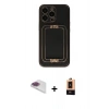 MARSİLYAN™- iPhone 13 Pro Max Kılıf Kozmos Minimal Prime - Şeffaf Maxco Cam Ekran Koruyucu + Pers Alüminyum Kamera Lens - GI