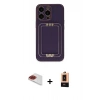 MARSİLYAN™- iPhone 13 Pro Max Kılıf Kozmos Minimal Prime - Şeffaf Maxco Cam Ekran Koruyucu + Pers Alüminyum Kamera Lens - KI
