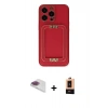 MARSİLYAN™- iPhone 13 Pro Max Kılıf Kozmos Minimal Prime - Şeffaf Maxco Cam Ekran Koruyucu + Pers Alüminyum Kamera Lens - GI