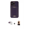 MARSİLYAN™- iPhone 13 Pro Max Kılıf Kozmos Minimal Prime - Şeffaf Maxco Cam Ekran Koruyucu + Pers Alüminyum Kamera Lens - GI