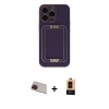 MARSİLYAN™- iPhone 13 Pro Max Kılıf Kozmos Minimal Prime - Şeffaf Maxco Cam Ekran Koruyucu + Rainbow Kamera Lens Koruma Cam - KI