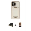 MARSİLYAN™- iPhone 13 Pro Max Kılıf Kozmos Minimal Prime - Şeffaf Maxco Cam Ekran Koruyucu + Raze Metal Kamera Lens - GD