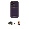 MARSİLYAN™- iPhone 13 Pro Max Kılıf Kozmos Minimal Prime - Şeffaf Maxco Cam Ekran Koruyucu + Raze Metal Kamera Lens - GD