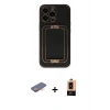 MARSİLYAN™- iPhone 13 Pro Max Kılıf Kozmos Minimal Prime - Şeffaf Maxco Cam Ekran Koruyucu + Renkli Kamera Lens Koruma Cam - TU