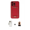 MARSİLYAN™- iPhone 13 Pro Max Kılıf Kozmos Minimal Prime - Şeffaf Maxco Cam Ekran Koruyucu + Shine Kamera Lens - GD
