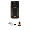 MARSİLYAN™- iPhone 13 Pro Max Kılıf Kozmos Minimal Prime - Şeffaf Maxco Cam Ekran Koruyucu + Pers Alüminyum Kamera Lens - SABE