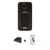 MARSİLYAN™- iPhone 13 Pro Max Kılıf Kozmos Minimal Prime - Şeffaf Pasifik Cam Ekran Koruyucu + Raze Metal Kamera Lens - GD