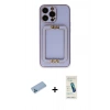 MARSİLYAN™- iPhone 13 Pro Max Kılıf Kozmos Minimal Prime - Şeffaf Pasifik Cam Ekran Koruyucu + Shine Kamera Lens Koruma Cam - MI