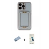 MARSİLYAN™- iPhone 13 Pro Max Kılıf Kozmos Minimal Prime - Şeffaf Pasifik Cam Ekran Koruyucu + Shine Kamera Lens Koruma Cam - MI