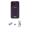 MARSİLYAN™- iPhone 13 Pro Max Kılıf Kozmos Minimal Prime - Şeffaf Pasifik Cam Ekran Koruyucu + Shine Kamera Lens Koruma Cam - MI