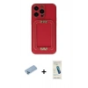 MARSİLYAN™- iPhone 13 Pro Max Kılıf Kozmos Minimal Prime - Şeffaf Pasifik Cam Ekran Koruyucu + Shine Kamera Lens Koruma Cam - MI
