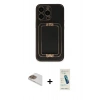 MARSİLYAN™- iPhone 13 Pro Max Kılıf Kozmos Minimal Prime - Şeffaf Pasifik Cam Ekran Koruyucu + Pers Alüminyum Kamera Lens - GD
