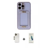 MARSİLYAN™- iPhone 13 Pro Max Kılıf Kozmos Minimal Prime - Şeffaf Pasifik Cam Ekran Koruyucu + Shine Kamera Lens - GD