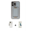 MARSİLYAN™- iPhone 13 Pro Max Kılıf Kozmos Minimal Prime - Şeffaf Pasifik Cam Ekran Koruyucu + Shine Kamera Lens - GD