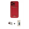 MARSİLYAN™- iPhone 13 Pro Max Kılıf Kozmos Minimal Prime - Siyah 6D Mat Seramik Hayalet Nano Ekran Koruyucu + Rainbow Kamera Lens Koruma Cam - KI