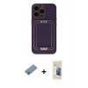 MARSİLYAN™- iPhone 13 Pro Max Kılıf Kozmos Minimal Prime - Siyah 6D Mat Seramik Hayalet Nano Ekran Koruyucu + Shine Kamera Lens Koruma Cam - GI
