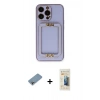 MARSİLYAN™- iPhone 13 Pro Max Kılıf Kozmos Minimal Prime - Siyah 6D Mat Seramik Hayalet Nano Ekran Koruyucu + Shine Kamera Lens Koruma Cam - GI