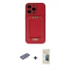 MARSİLYAN™- iPhone 13 Pro Max Kılıf Kozmos Minimal Prime - Siyah 6D Mat Seramik Hayalet Nano Ekran Koruyucu + Renkli Kamera Lens Koruma Cam - MI