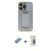 MARSİLYAN™- iPhone 13 Pro Max Kılıf Kozmos Minimal Prime - Siyah 6D Mat Seramik Hayalet Nano Ekran Koruyucu + Shine Kamera Lens Koruma Cam - GI