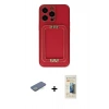 MARSİLYAN™- iPhone 13 Pro Max Kılıf Kozmos Minimal Prime - Siyah 6D Mat Seramik Hayalet Nano Ekran Koruyucu + Renkli Kamera Lens Koruma Cam - YL