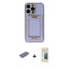 MARSİLYAN™- iPhone 13 Pro Max Kılıf Kozmos Minimal Prime - Siyah 6D Mat Seramik Hayalet Nano Ekran Koruyucu + Renkli Kamera Lens Koruma Cam - MI
