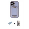 MARSİLYAN™- iPhone 13 Pro Max Kılıf Kozmos Minimal Prime - Siyah Bilvis 3D Cam Ekran Koruyucu + Shine Kamera Lens Koruma Cam - MI