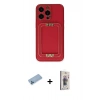 MARSİLYAN™- iPhone 13 Pro Max Kılıf Kozmos Minimal Prime - Siyah Bilvis 3D Cam Ekran Koruyucu + Shine Kamera Lens Koruma Cam - MI