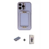 MARSİLYAN™- iPhone 13 Pro Max Kılıf Kozmos Minimal Prime - Siyah Bilvis 3D Cam Ekran Koruyucu + Renkli Kamera Lens Koruma Cam - PE