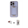 MARSİLYAN™- iPhone 13 Pro Max Kılıf Kozmos Minimal Prime - Siyah Bilvis 3D Cam Ekran Koruyucu + Pers Alüminyum Kamera Lens - KI