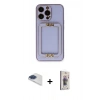 MARSİLYAN™- iPhone 13 Pro Max Kılıf Kozmos Minimal Prime - Siyah Bilvis 3D Cam Ekran Koruyucu + Pers Alüminyum Kamera Lens - LT