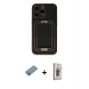 MARSİLYAN™- iPhone 13 Pro Max Kılıf Kozmos Minimal Prime - Siyah Bilvis 3D Cam Ekran Koruyucu + Shine Kamera Lens Koruma Cam - GI