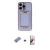 MARSİLYAN™- iPhone 13 Pro Max Kılıf Kozmos Minimal Prime - Siyah Bilvis 3D Mat Cam Ekran Koruyucu + Shine Kamera Lens Koruma Cam - PE