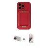 MARSİLYAN™- iPhone 13 Pro Max Kılıf Kozmos Minimal Prime - Siyah Bilvis 3D Mat Cam Ekran Koruyucu + Rainbow Kamera Lens Koruma Cam - KI