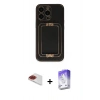 MARSİLYAN™- iPhone 13 Pro Max Kılıf Kozmos Minimal Prime - Siyah Bilvis 5in1 3D Magic Cam Ekran Koruyucu + Pers Alüminyum Kamera Lens - KI