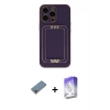 MARSİLYAN™- iPhone 13 Pro Max Kılıf Kozmos Minimal Prime - Siyah Bilvis 5in1 3D Magic Cam Ekran Koruyucu + Metal Kamera Lens Koruma Cam - MR