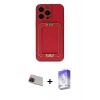 MARSİLYAN™- iPhone 13 Pro Max Kılıf Kozmos Minimal Prime - Siyah Bilvis 5in1 3D Magic Cam Ekran Koruyucu + Rainbow Kamera Lens Koruma Cam - KI