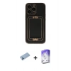 MARSİLYAN™- iPhone 13 Pro Max Kılıf Kozmos Minimal Prime - Siyah Bilvis 5in1 3D Magic Cam Ekran Koruyucu + Shine Kamera Lens Koruma Cam - MI