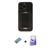 MARSİLYAN™- iPhone 13 Pro Max Kılıf Kozmos Minimal Prime - Siyah Bilvis 5in1 5D Magic Hayalet Cam Ekran Koruyucu + Shine Kamera Lens Koruma Cam - GI