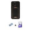 MARSİLYAN™- iPhone 13 Pro Max Kılıf Kozmos Minimal Prime - Siyah Bilvis 5in1 5D Magic Hayalet Cam Ekran Koruyucu + Shine Kamera Lens Koruma Cam - MI