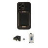 MARSİLYAN™- iPhone 13 Pro Max Kılıf Kozmos Minimal Prime - Siyah Bilvis Hayalet Cam Ekran Koruyucu + Gold Raze Metal Kamera Lens