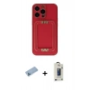 MARSİLYAN™- iPhone 13 Pro Max Kılıf Kozmos Minimal Prime - Siyah Bilvis Hayalet Cam Ekran Koruyucu + Shine Kamera Lens Koruma Cam - MI