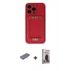 MARSİLYAN™- iPhone 13 Pro Max Kılıf Kozmos Minimal Prime - Siyah Bilvis Hayalet Cam Ekran Koruyucu + Renkli Kamera Lens Koruma Cam - TU