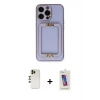 MARSİLYAN™- iPhone 13 Pro Max Kılıf Kozmos Minimal Prime - Siyah Joko 5D Cam + Gold Shine Kamera Lens