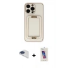 MARSİLYAN™- iPhone 13 Pro Max Kılıf Kozmos Minimal Prime - Siyah Joko 5D Cam + Pers Alüminyum Kamera Lens - LT
