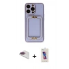 MARSİLYAN™- iPhone 13 Pro Max Kılıf Kozmos Minimal Prime - Siyah Joko 5D Cam + Pers Alüminyum Kamera Lens - GI
