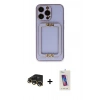 MARSİLYAN™- iPhone 13 Pro Max Kılıf Kozmos Minimal Prime - Siyah Joko 5D Cam + Raze Metal Kamera Lens - GD