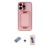 MARSİLYAN™- iPhone 13 Pro Max Kılıf Kozmos Minimal Prime - Siyah Joko 5D Cam + Shine Kamera Lens Koruma Cam - GI